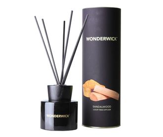 Дифузер с етерични масла и пръчици Wonderwick Sandalwood Noir 150 мл ...