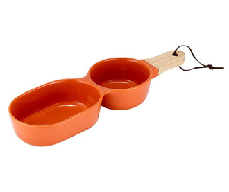 Bol pentru aperitive Classic Serve Two Burnt Orange