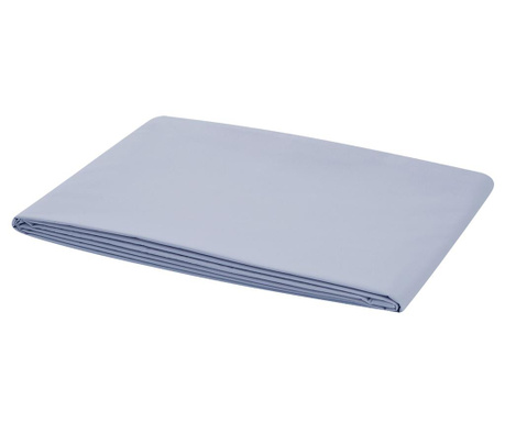 Cearsaf de pat cu elastic Satin Basic Light Blue 160x200 cm