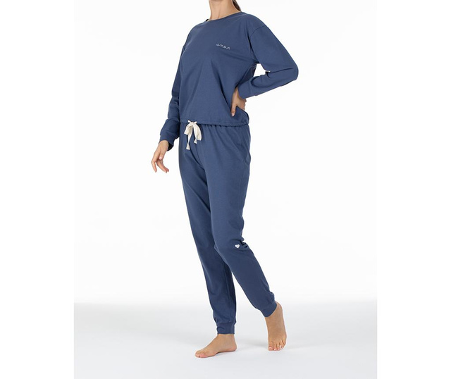 Ženske pižame hlače Genova Blue M