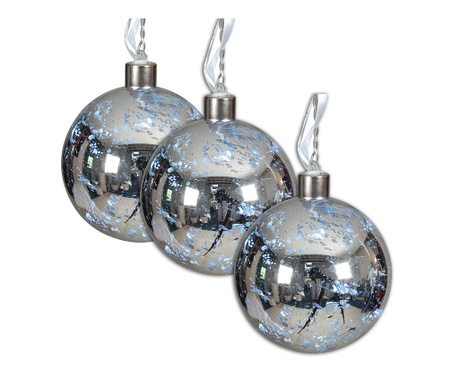 Комплект 3 декоративни светещи топки Valius