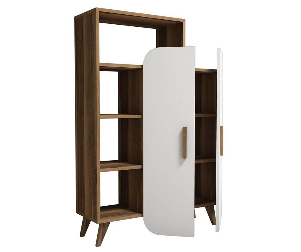 Corp biblioteca Hommy Craft, Form Walnut White, PAL melaminat