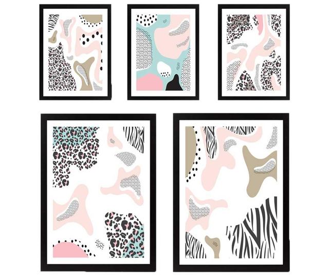 Set 5 slik Wavy Prints