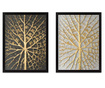 Комплект 2 картини Tree Golden 34x44 см