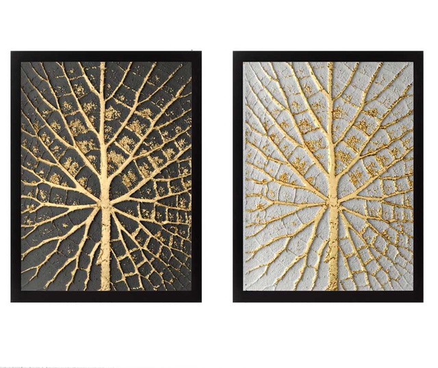 Комплект 2 картини Tree Golden 34x44 см