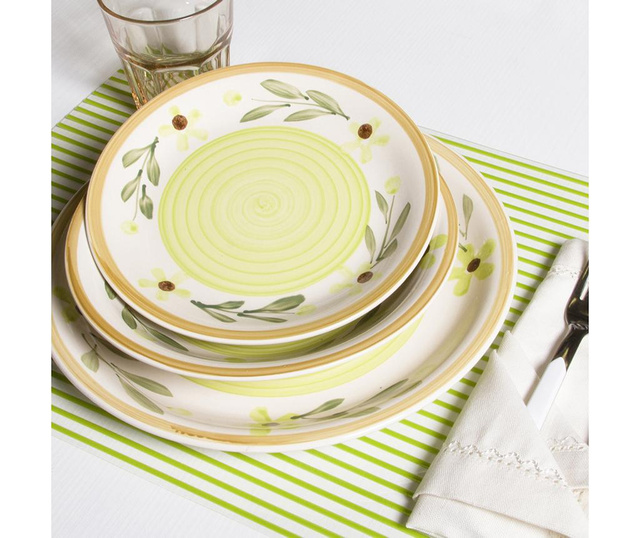 Set de masa 18 piese Margo Green