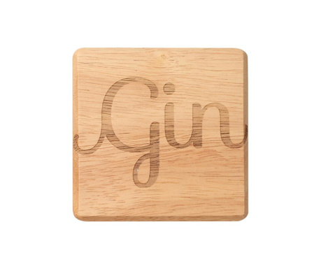 Coaster T&g Woodware, Gin, lemn de arbore de cauciuc, 10x10x1 cm