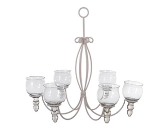 Candelabru pentru 6 lumanari Hanna Light Cream