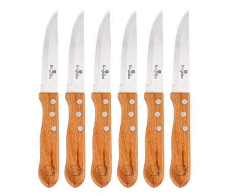 Set 6 noževa za odreske Forest Brown