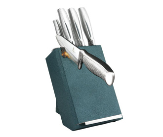 Комплект 5 ножа, ножица и поставка Kikoza