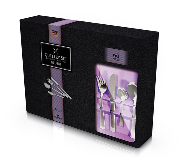 Cutlery Purple 66 darabos Evőeszköz készlet