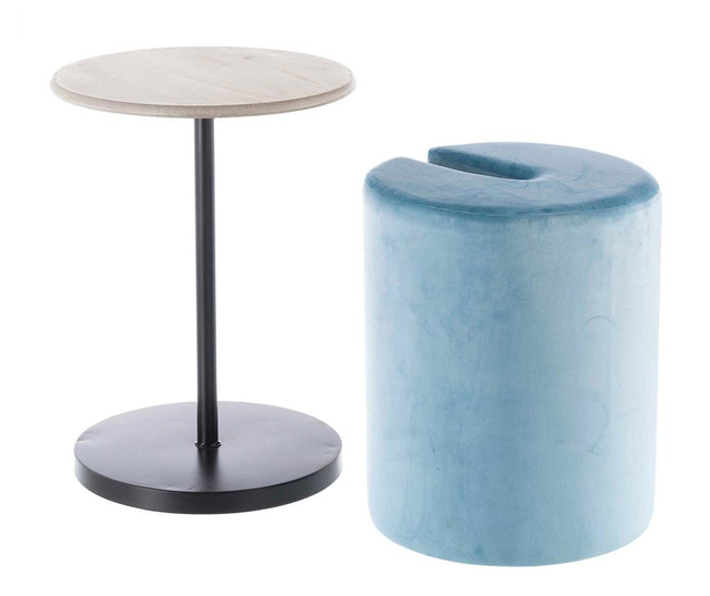 Hestia Blue Asztalka és zsámoly