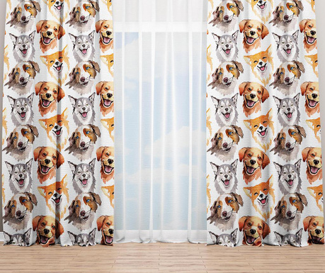 Zastor Dogs & Foxes 140x240 cm