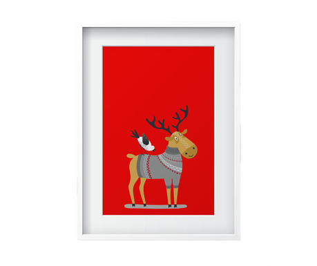 Reindeer Kép 24x29 cm