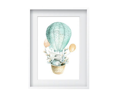 Air Balloon Rabbit Kép 24x29 cm