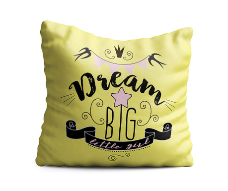Διακοσμητικό μαξιλάρι Dream Little Girl 43x43 cm