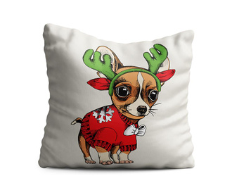 Декоративна възглавница Festive Chihuahua 43x43 см