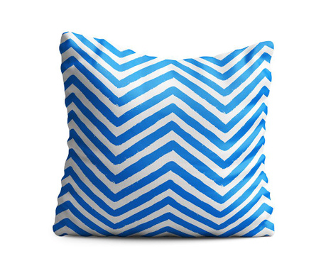 Zigzag Blue Díszpárna 43x43 cm