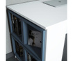 Офис комплект с 5 модулни рафта Devona White and Blue