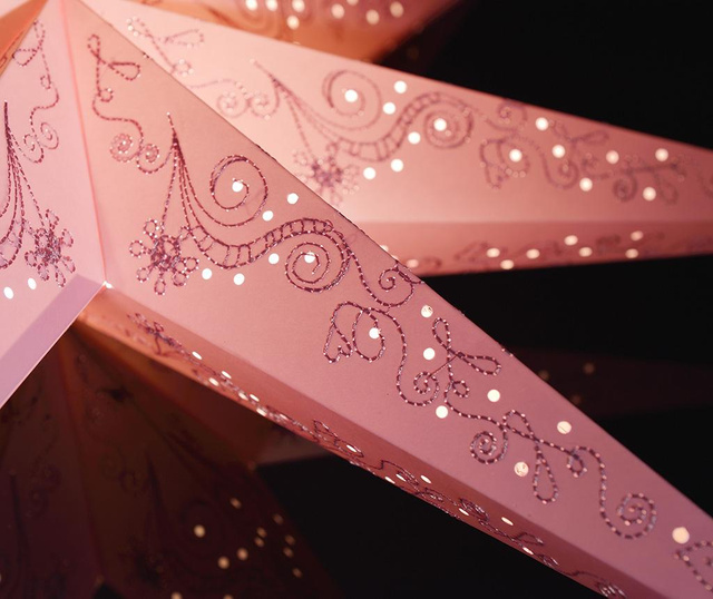 Decoratiune luminoasa suspendabila Pink Stitching