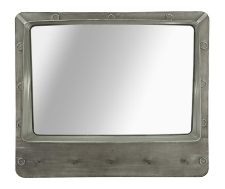Cuier cu oglinda Mauro Ferretti, Bolt, 70x20x60 cm, fier