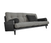 Sofa extensibila Indie Black and Granit Grey