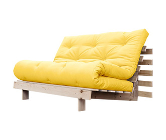 Sofa extensibila Roots Wide Natural and Yellow