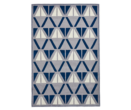 Covor Think Rugs, Hong Kong Grey and Navy, 120x170 cm