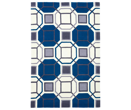 Covor Think Rugs, Hong Kong Lissa Ivory and Navy, 120x170 cm