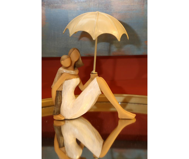 Ukras Woman Sitting with Umbrella