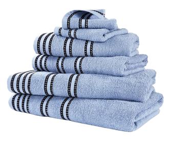 Set 6 prosoape de baie Sirocco Denim