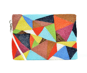 Дамска чанта тип плик Abstract Triangles