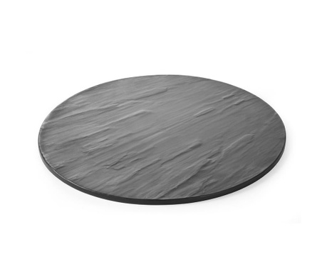 Platou Hendi, Hendi Black Round, melanina, 33x33x1 cm