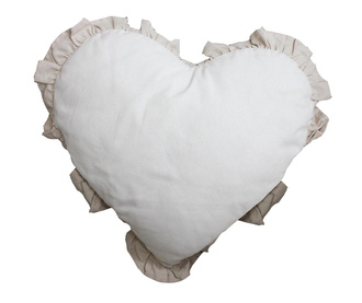 Ukrasni jastuk Chantal Heart Ivory Light Dove 40x40 cm