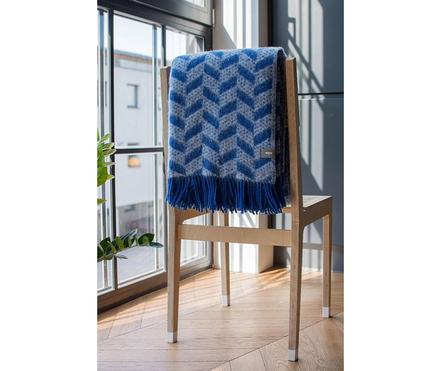 Priročna odeja Cupra Blue & White 130x170 cm