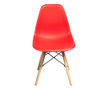 Set 4 scaune Unic Spot, Lunaria Red, rosu, 81x56x47 cm