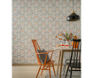 Ταπετσαρία Retro Floral Grey and Orange 53x1005 cm