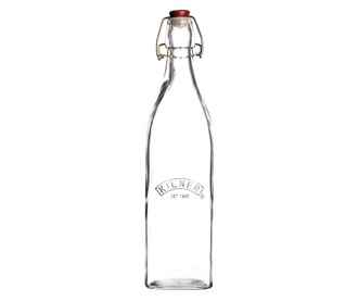 Steklenica s hermetičnim zapiranjem Kilner Clip Square Transparent 550 ml