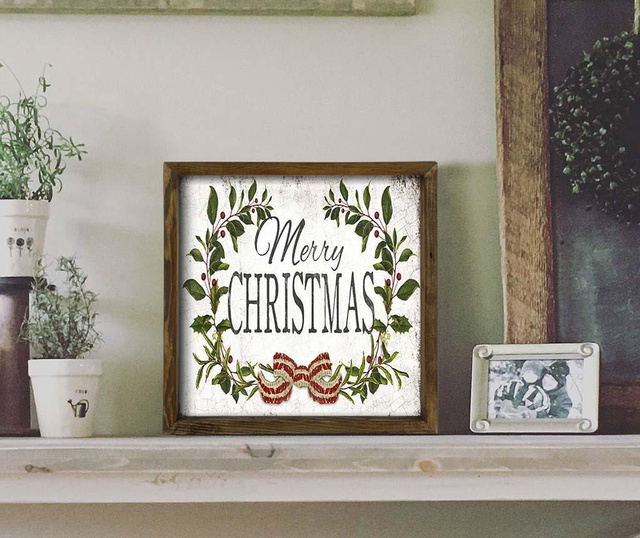 Картина Merry Chtistmas Classic 34x34 см