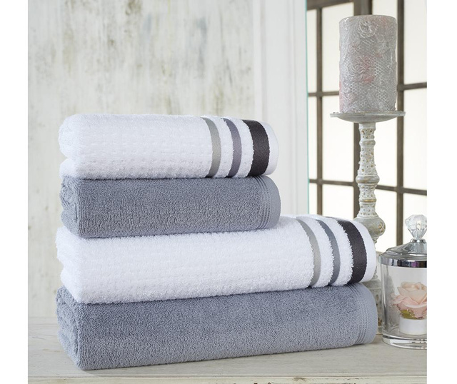 Комплект 4 кърпи за баня Alsop Grey