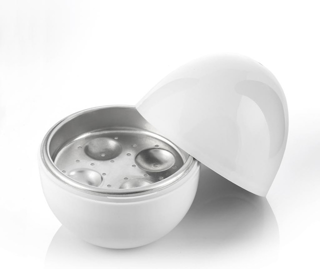 Fierbator de oua pentru microunde Innovagoods, InnovaGoods Boilegg, aluminiu