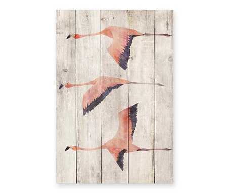 Obraz Flying Flamingo 40x60 cm