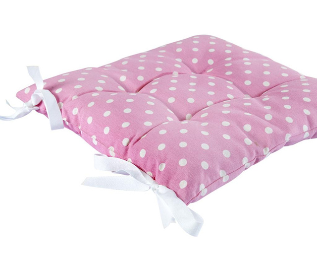 Възглавница за седалка Pink Dots 41x41 см
