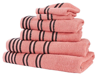 Set 6 kupaonskih ručnika Sirocco Coral