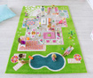 Covor de joaca Playhouse Big 3D Green 134x200 cm