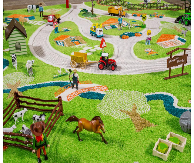Covor de joaca Farm 3D 160x230 cm