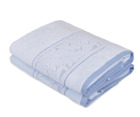 Комплект 2 кърпи за баня Sultan Blue 70x140 см