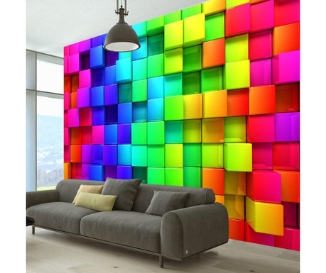 Тапет Colorful Cubes