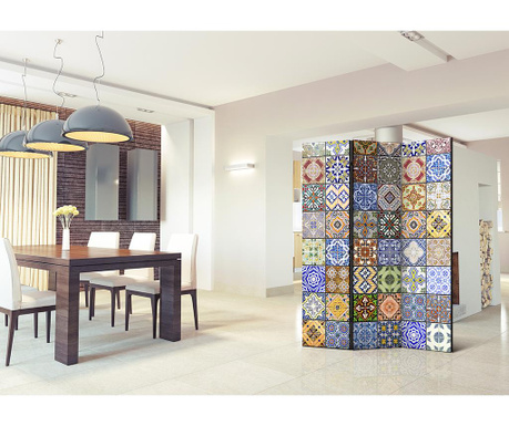 RESIGILAT Despartitor de camera Artgeist, Colorful Mosaic, lemn masiv de pin