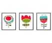 Set 3 slik Dazy Flowers 24x29 cm